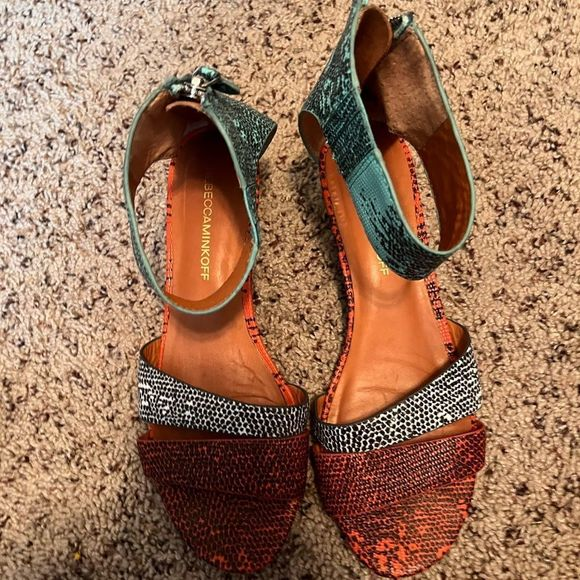 Rebecca Minkoff Lore Small Wedge Sandals Size 8 - Picture 1 of 4